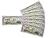 GoodOffer 50 Dollars Play Money - Realistic Prop Money 100 pcs. - Total of $5,000 Copy Money with Two Sides for Pranks, Games, Monopoly - Educational Play Money for Kids - Prop Fifty Dollar Bills 