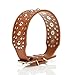 Pet Kingdom 18-24'' Leather Studded Large Dog Collar 4 Colors 3 Size Pet Collar (Brown, Medium)