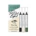 WUNDERBROW Jet Set Eyes Makeup Eyeliner Pencil With and Champagne, Glitter Emerald & Metallic Champagne, 3 Count