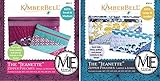 KimberBell Designs Bundle of 2 Embroider by Number ME Time CD's - The Jeanette Zipper Pouch: Small & Medium PLUS The Jeanette Zipper Pouch: Large & Jumbo KD613+KD614