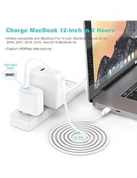 Cargador USB C ultra compacto de 30 W para iPad Pro 12.9, 11 2018, MacBook Air, MacBook 12 pulgadas, MacBook Pro, Samsung Galaxy S10 S9 S8, Google Pixel, LG, Moto, plegable, cable USB C de 6.6 pies