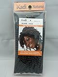 Kadi Natural Braiding Style, Hair Extension, Professional Grade Kanekalon (1 - Jet Black, BOMB TWIST)