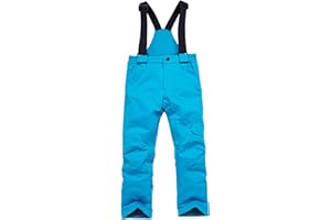Kids Snow Pants Boys Girls Waterproof Ski Bib Insulated Warm Snowboard Snowpants Winter Warm Adjustable Overalls