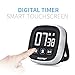 Digital Kitchen Timer, RISEPRO Touchscreen Kitchen Cooking Timer with Loud Alarm Count Down and Up Stopwatch Medicine Reminder Bread Candy BBQ EN7001-BK