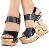 SHOW-STORY-Sexy-Slingback-Stud-Wooden-Look-Wedges-Platform-Clogs-SandalsLF30831