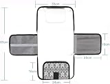 Lekebaby Portable Nappy Changing Mat Grey with Wipe-Pocket & Head Cushion view 6