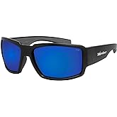 BOMBER BG103BM Sunglasses for men, z87 Compliance Safety Sunglasses, Matte Black Frame with Non-Slip Foam Lining