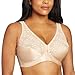 Exquisite Form Women's Front Close Posture Bra 5100565, Rose Beige, 46DD