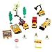 Kid's Colorful Mini Trailer Tow Construction Truck Racing Vehicle Auto World Value Pack With Durable Container Constriction Farm Set 48pcs
