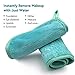 MaryLavender Makeup Remover Cloths,Reusable Super Soft Microfiber Facial Eye Makeup Cleansing Eraser Towel, Makeup Wipes Safe for All Skin Types, 2 Pack,Green