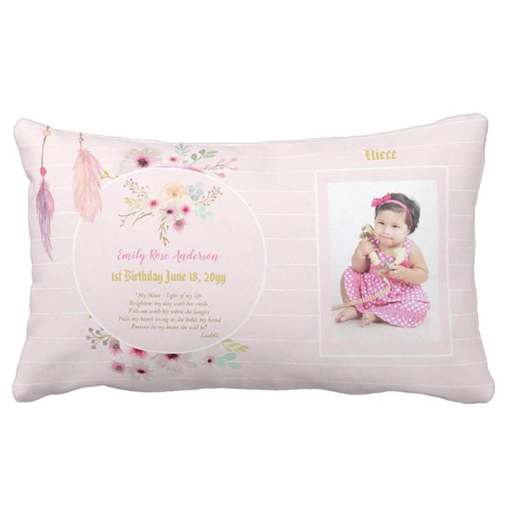 Amazon Com Yutoa Design Niece 1st Birthday Photo And Poem Gift