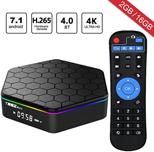 WISEWO Smart TV Box Android 7.1 Nougat Media Player Octa Core CPU 2GB RAM 16GB ROM Set Top Box Mini PC Support 4K2K 3D BT 4.0 Dual Wifi