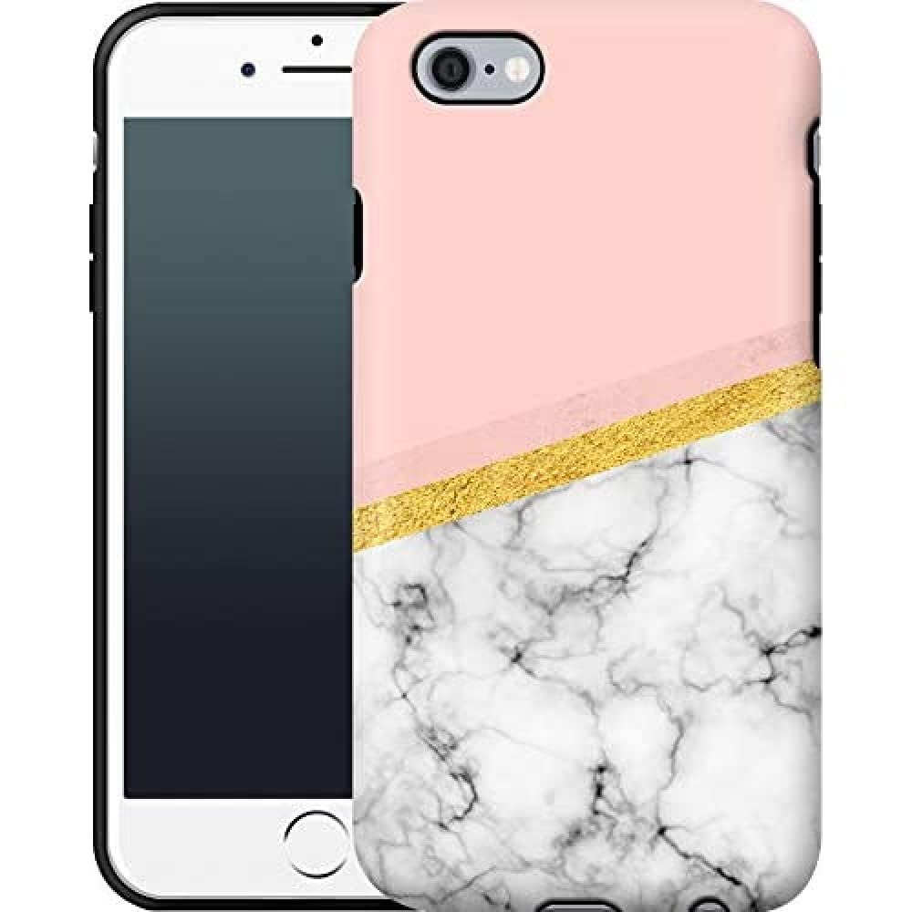 caseable Apple iPhone 6 Mobile Phone Case - Premium Protective Case with Shock-Absorbing Inner Layer and Scratch-Resistant Surface - Colourful Design & All-Round Print - Marble Slice - Marble