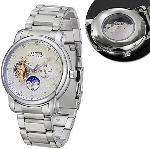 Mens automatic mechanical watches/Fashion openwork luminous watch-E