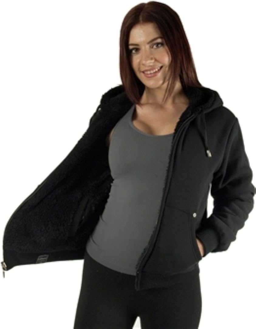fur lined hoodie womens