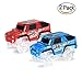 Car Tracks(2-Pack),4 LED Flashing Lights,Glow in the Dark Compatible with Most Tracks(Blue+Red)