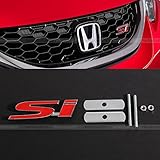Honda Si Front Grill Grille Metal Badge Emblem Screw On