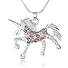 ELOI Unicorn Pendant Necklace Pony Mustang Inspirational for Little Girls