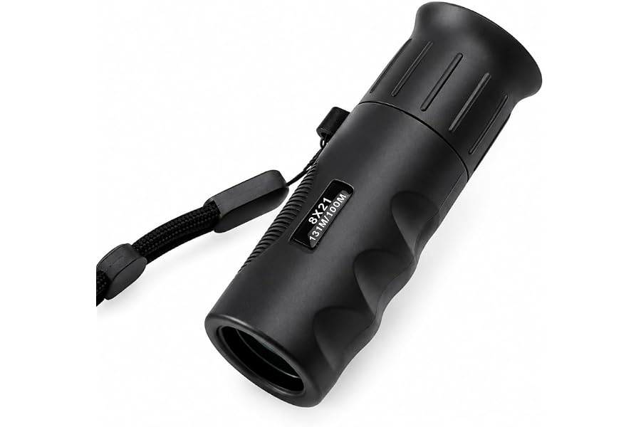 ANTSIR 8x21 Monocular Telescope for Adults, Compact Pocket Scope with FMC Glass Lens, Lightweight Travel Monocular for Bird Watching, Hiking and Sightseeing