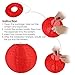 OULII Fourth of July 6 Pack Paper Lanterns Patriotic Hanging Decoration Assorted Sizes