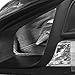 AKKON - For Maxima Halogen Type Black Bezel Projector Headlights Front Lamps Left + Right Side Replacement Set