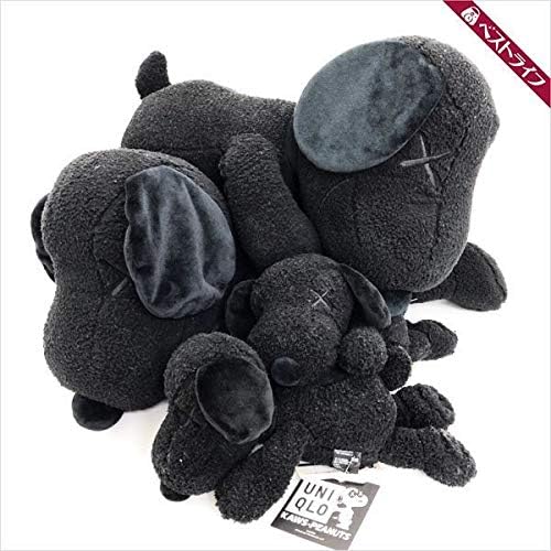 Amazon Uniqlo Kaws X Peanuts ユニクロ カウズ スヌーピー ぬいぐるみ ブラック セット コラボ ぬいぐるみ ホビー