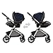 Evenflo Pivot Modular Travel System, Lightweight Baby Stroller, Sleek & Versatile, Easy Infant Car Seat Transfer, Oversized Storage Basket, Travel Stroller, 3-Panel Canopy, Navy