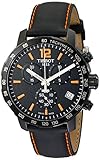Tissot Men's T0954173605700 Quickster Chronograph Analog-Display Swiss Quartz Black Watch