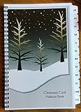 Christmas Card Address Book List Organizer with A-Z Tabs Winter Personalized Gift Track 8 Years