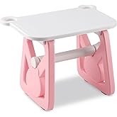 XuYelora Label Holder for Rolls & Fanfold Labels, Thermal Sticker Holder for Desktop Thermal Printer, Space-Saving Accessory for Home, Office, Small Business(Color:Pink)