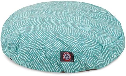 Majestic PetTeal Native Small Round Indoor Outdoor Pet Dog Bed with Removable Washable Cover Products