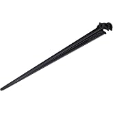 Raindrip R380CT 1/4-Inch Tubing Support Stake for Drip Irrigation Supply Tubing and Drip Systems, 4-Inch Long, Plastic, 10-Pack, Black