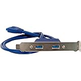 Kingwin Two Port USB 3.0 Bracket Cable with Built-In 20-Pin Header (KW-PCI2USB3)