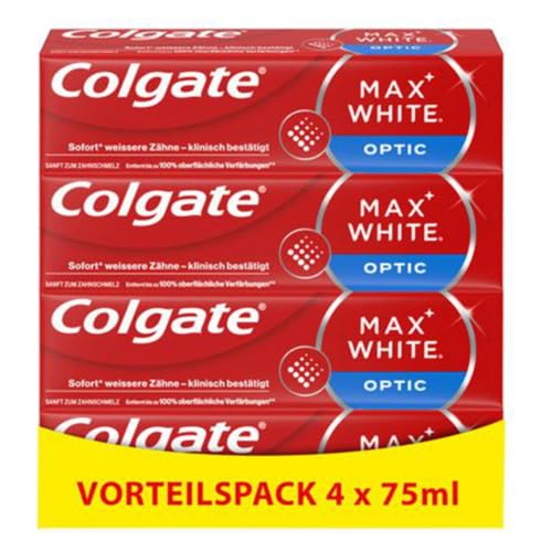 Zahnpasta Max White Optic 4x75ml - sofort sichtbar weißere Zähne