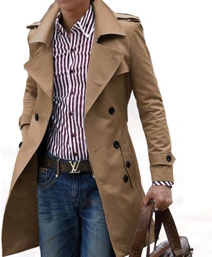 Amazon ケリーアンドサリー Kelly Sally トレンチコート メンズ メンズコート ビジネス ロング 冬 ショート ウール コート カジュアル トレンチ ダッフル ピーコート Pコート チェス ター ステンカラー 大きいサイズ Cn Id 178 ｘｌ ベージュ コート