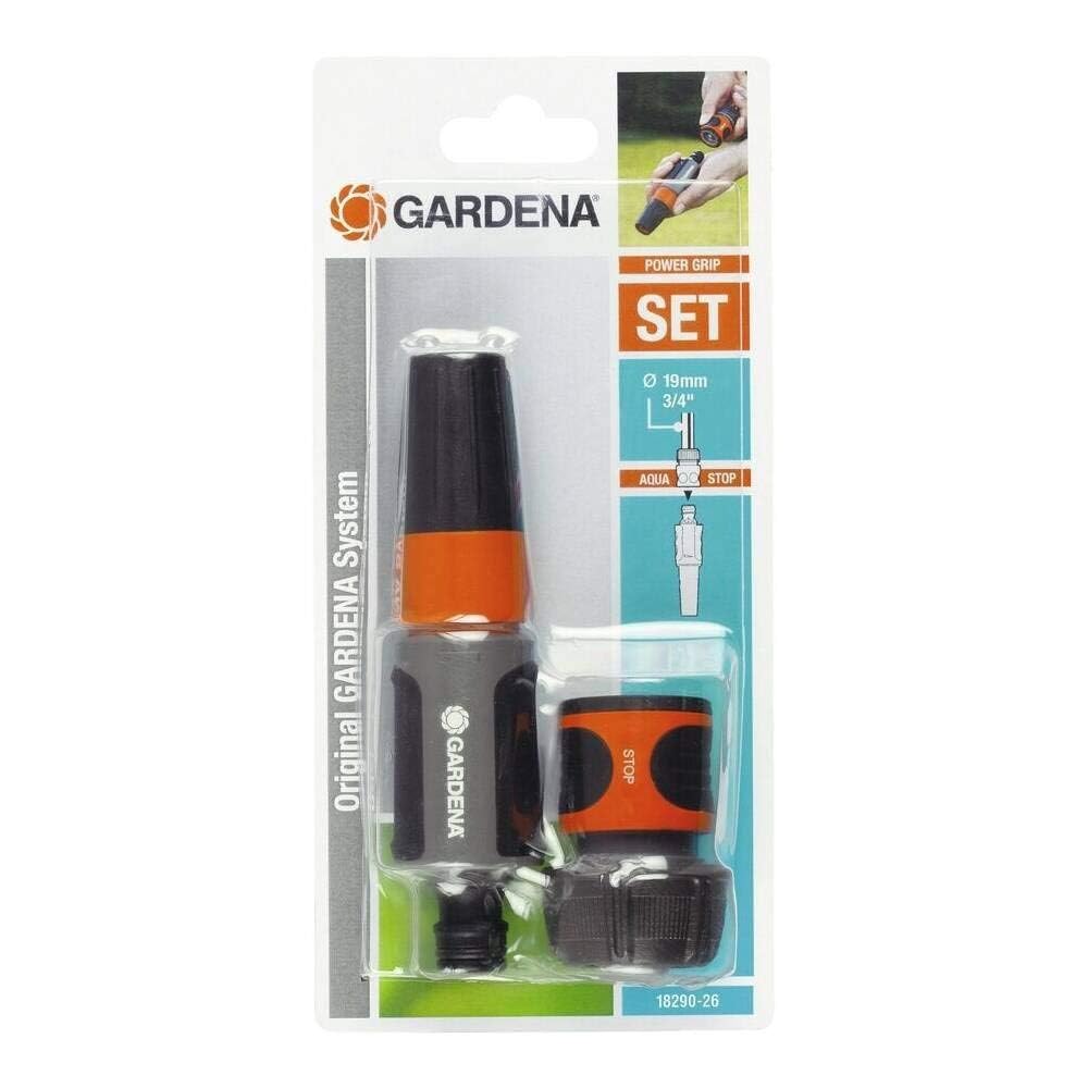 Gardena Terminal Kit Watering hose 19 mm Ø Int. 19 mm. Content: 1 x 18214, 1 x 18300