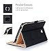 ProCase Galaxy Tab A 7.0 2016 Case T280 T285, Stand Folio Case Cover for Galaxy Tab A 7.0 SM-T280 SM-T285 Tablet, with Multiple Viewing Angles, Document Card Pocket (Black)