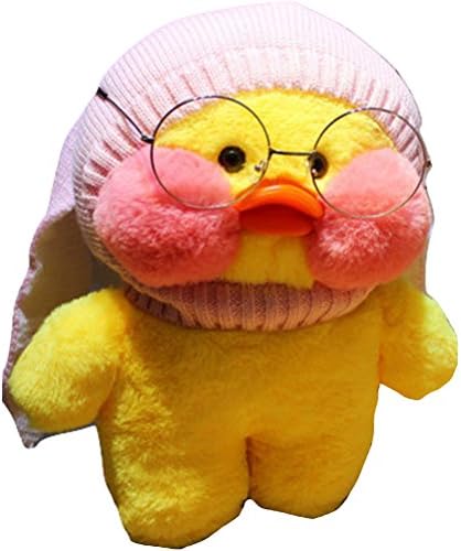 Peitero South Korean net red hyaluronic small yellow duck plush doll toy duck gift,30cm