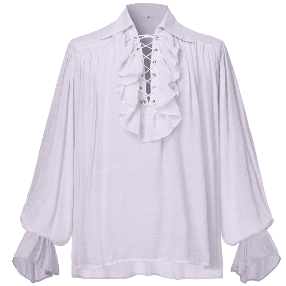 GRACEART Men Medieval Pirate Shirt Women Vampire Renaissance Shirts Nordic Captain Victorian Tops
