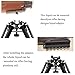 Feyachi Rifle Bipod 6 inch to 9 inch adjustable Heavy Duty Tactical for Hunting