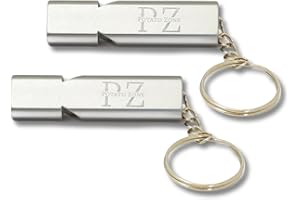 Potato Zone Emergency Whistle – Survival Keychain Whistle Emergency – 120db Loud Safety Whistle for Protection, Camping, Hiking, Sports, Dog Training – Portable Metal Whistle