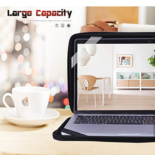 FYY 12"13.3" [Waterproof Leather] [Solid Hard Shape] Laptop Sleeve Bag