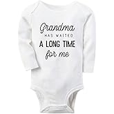 shlrzy Grandma baby announcement Newborn Baby Boy Clothes Funny Baby Bodysuits for Girls