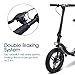 Gyroor 450W Folding Electric Bike, Up to 23MPH with 20 Miles Range, 14 Inch Air-Filled Tires, 3 Adjustable Speeds Electric Bikes for Adults with Dual Braking Systemthumb 2