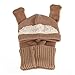 TAORE Baby Girls Boys Winter Hat Scarf Earflap Hood Scarves Skull Caps (Khaki)