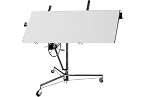 PETFU Drywall Panel Lifts Gypsum Board Lifts Sheetrock Jack Lifts for 11ft Ceilings Rolling Casters Lockable Construction Tools Indoor Outdoor Home and Commercial Decorative Lifts DIY Black