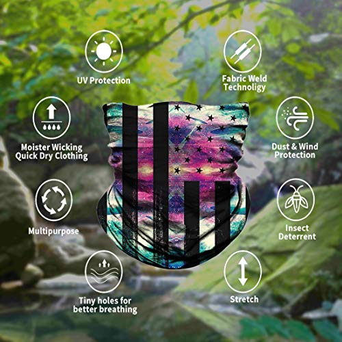 image for LAOKE Neck Gaiter Headwear Face Sun Mask Magic Scarf Bandana Balaclava