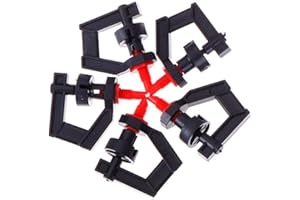 COSCOSX 100Pcs G Type 360° Micro Rotary Tripod Nozzle Sprinklers Head Refractive Misting Irrigation Plant Rotating Refraction Sprinkler Atomizing Nozzle Lawn Watering Dripper System Garden Sprayer Atomizer