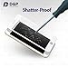 D&P [Ultra Clear] Front High Transparency 9H Tempered Glass Screen Protector (White Version) with Backside Matte PET Protector for Apple iPhone 7, 1+1