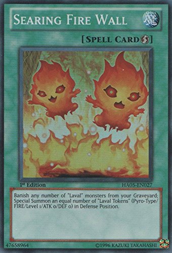Yu-Gi-Oh! - Searing Fire Wall (HA05-EN027) - Hidden Arsenal 5 - 1st Edition - Super Rare